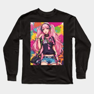 Catnip Chronicles Anime Waifu Long Sleeve T-Shirt